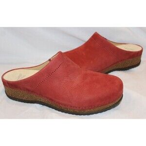 DANSKO WOMEN'S MARIELLA SUEDE MILLED NUBUCK CLOGS CAYENNE NIB EU 41